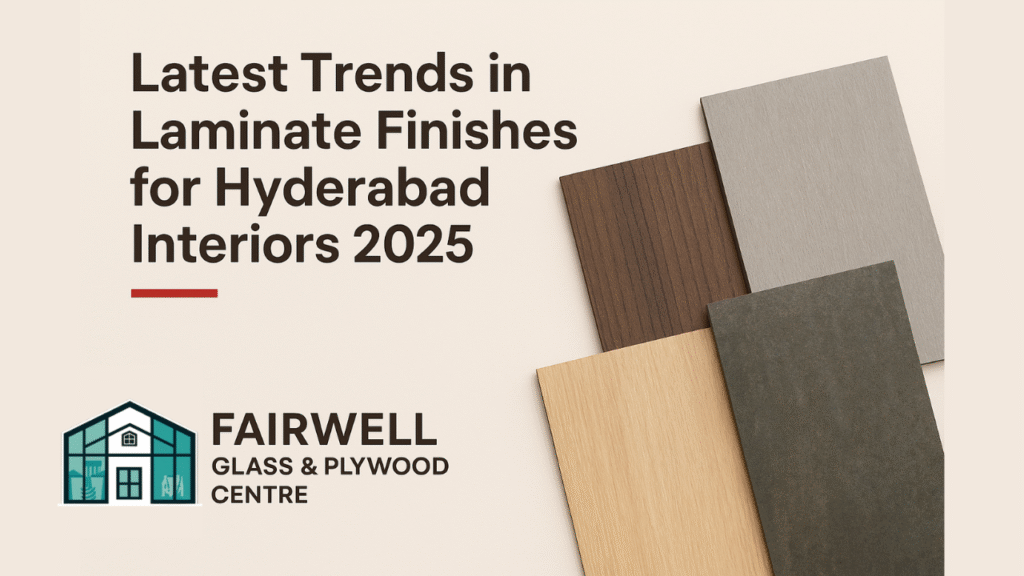 Latest trends in laminate finishes for Hyderabad interiors 2025